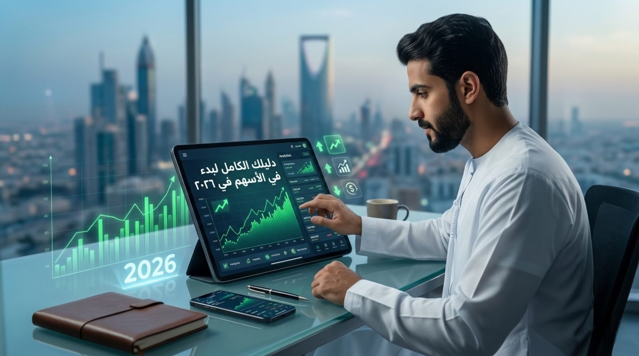 Read more about the article دليلك الكامل لبدء الاستثمار في الأسهم في 2026